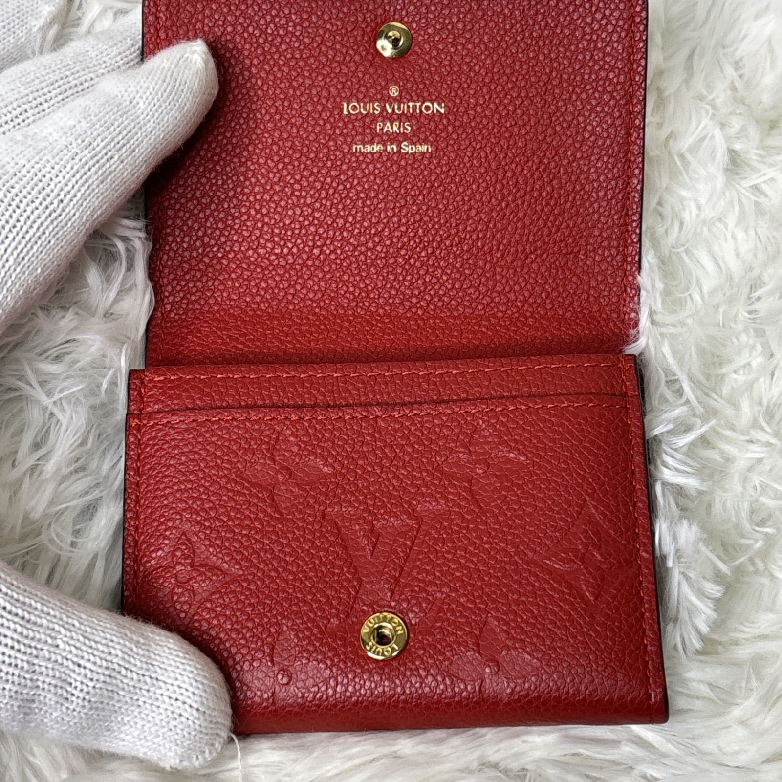 LOUIS VUITTON ルイヴィトン レッド 赤 名刺入れ アンプラント