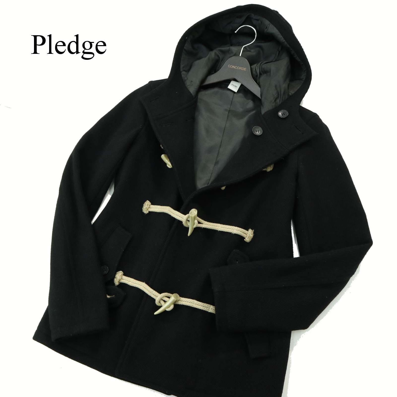 Pledge プレッジ ダッフルコート ブラック 50 Pledge プレッジ ダッフルコート ブラック 50 ジャケット