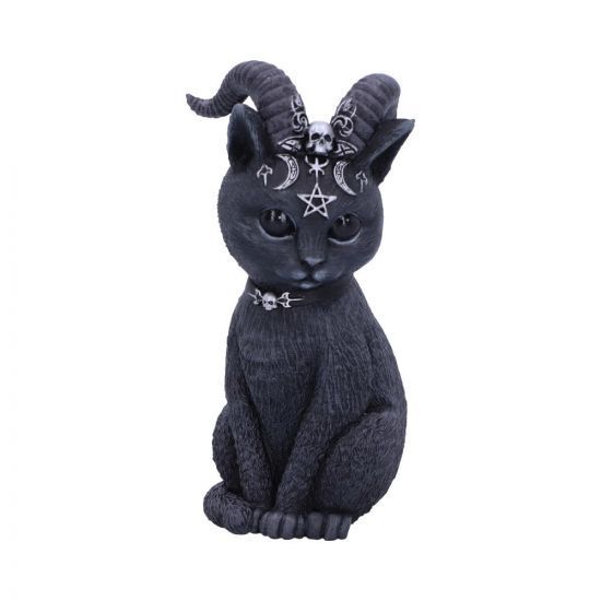NEMESIS NOW】ツノのはえた黒猫ちゃんの置物/Pawzuph 11cm