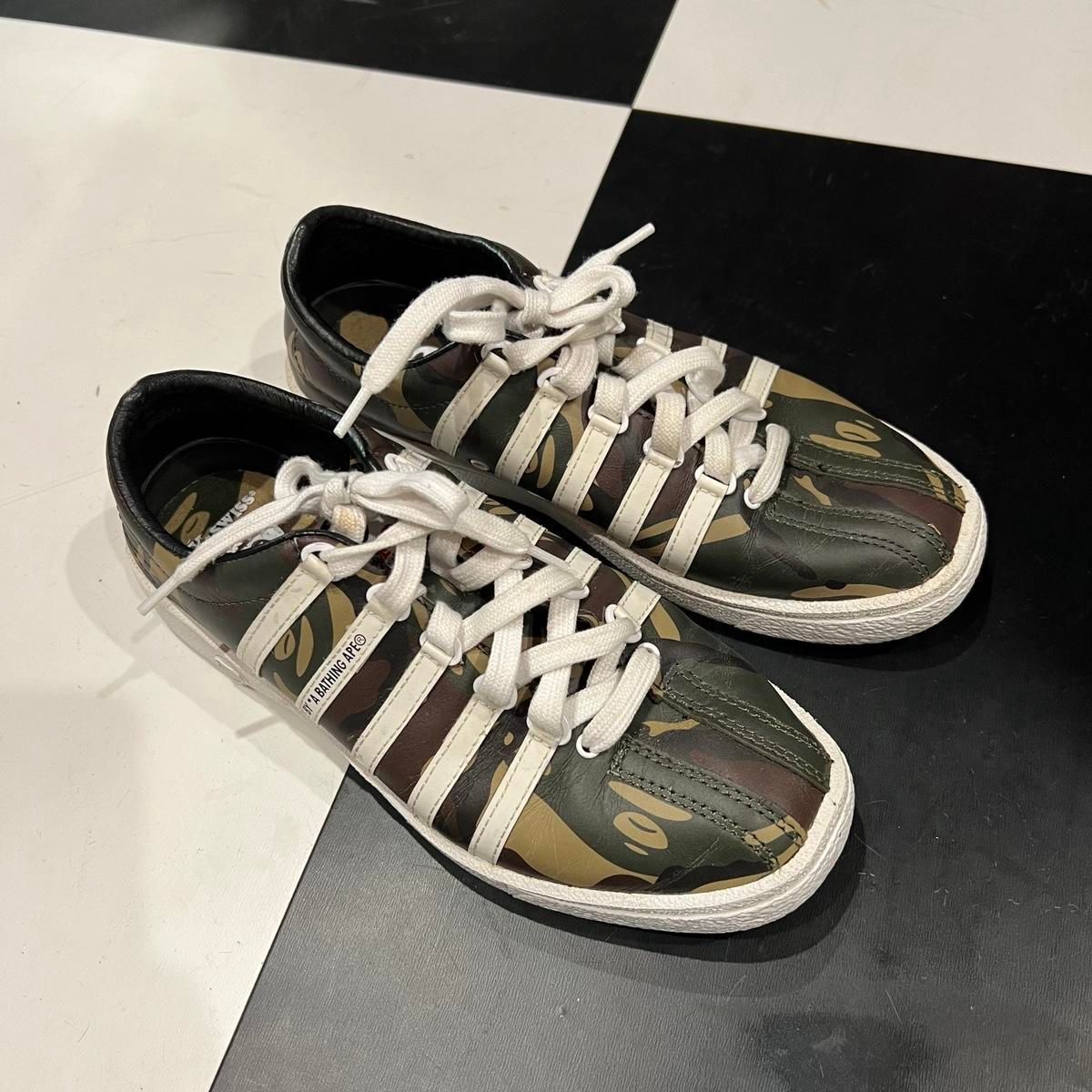【雷市場（ポンジャン）商品韓国直送】235 A BATHING APE(アベイシングエイプ) x K-スイス クラシック 66 迷彩