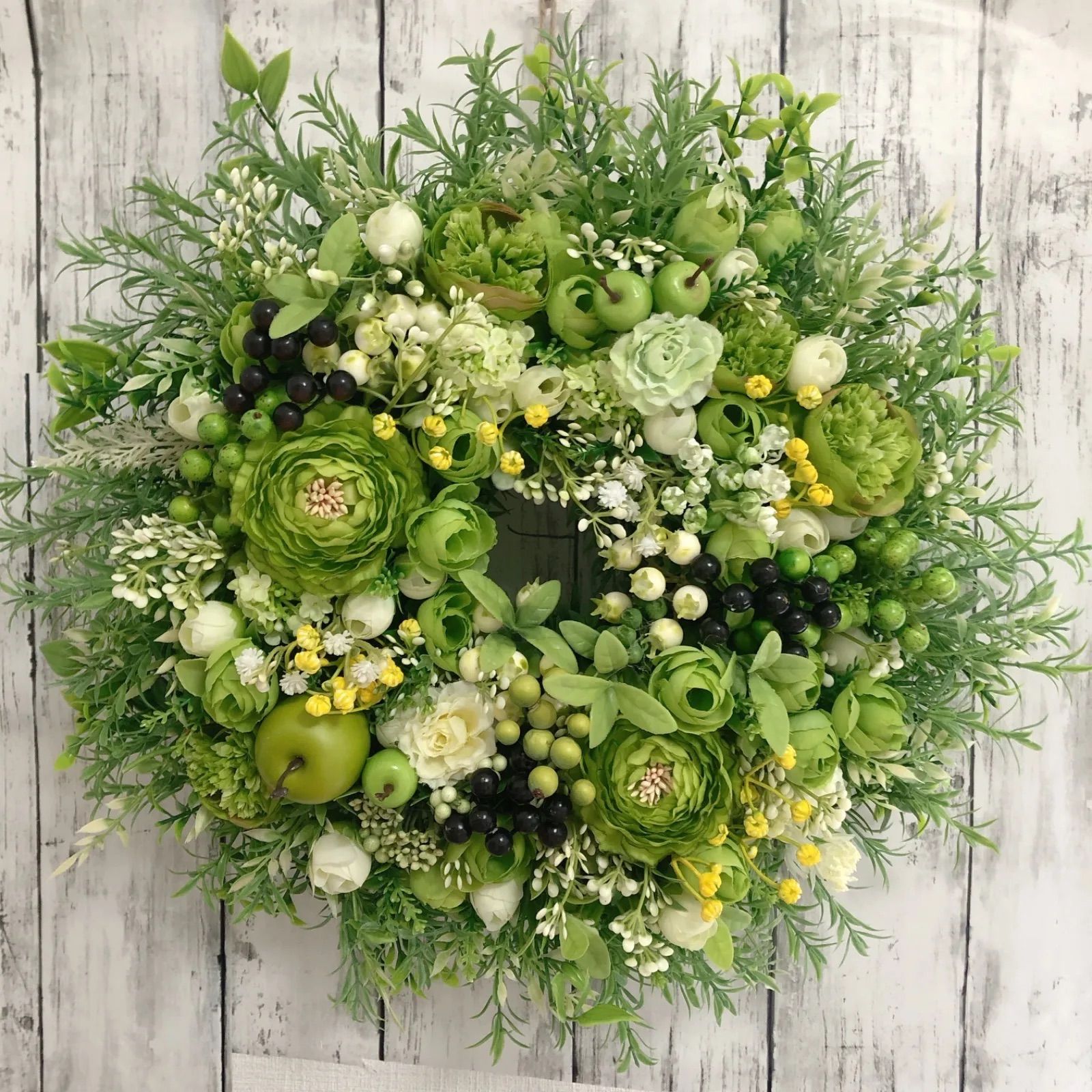 特大アーティフィシャルフラワーリース40cm 玄関リースフラワーリース