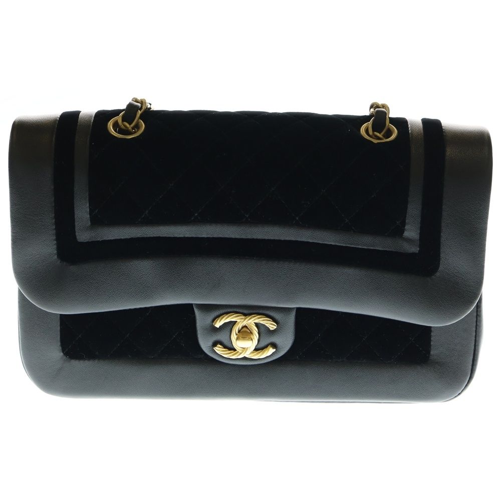 CHANEL (シャネル) ベロアマトラッセ25 ココマーク ラムスキン レザー