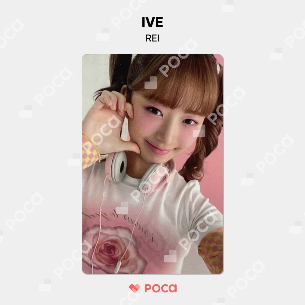 IVE - 15枚　レイ　トレカ　FCMM　Peach C　ピーチシー　IVE　REI REI (Of IVE) - PEACH C X REI Event Photocard [24.3.7