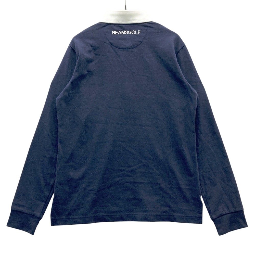 ビームスゴルフ　長袖ポロシャツ BEAMS GOLF（ビームス ゴルフ）ORANGE LABEL / アーチロゴ 切替え