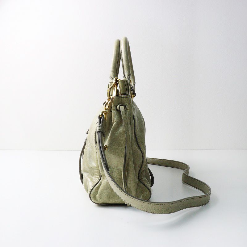 人気 ミュウミュウ MIUMIU VITELLO LUX ヴィッテロリュクス レザー 