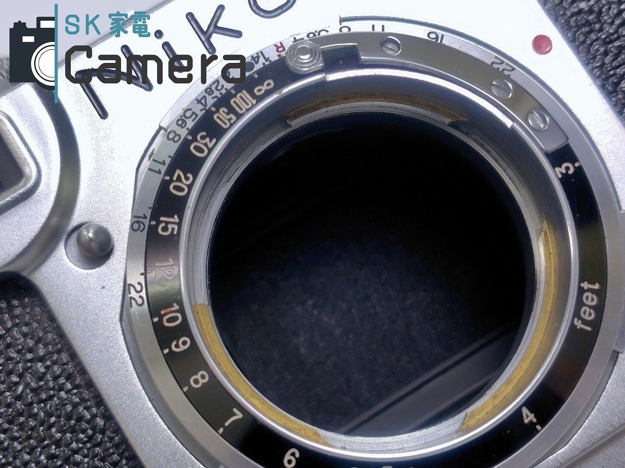 中古】 Nikon S2 後期 + NIKKOR-H・C 5cm F2 フード キャップ 革