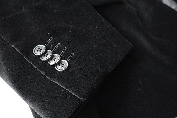 CH CAROLINA HERRERA ◇ベロア テーラードジャケット 黒 サイズ42  