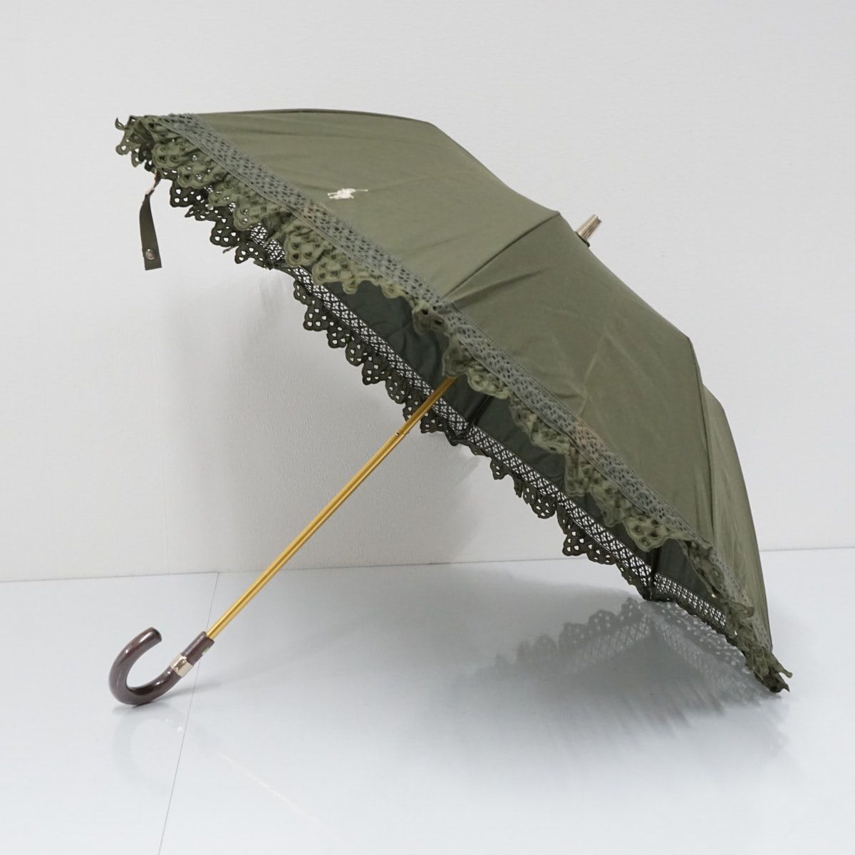 すぐ届く POLO RALPH LAUREN 【レース】 遮光 UV 晴雨兼用 日傘 POLO RALPH LAUREN 傘 遮光 晴雨兼用日傘 ”ジャガード×レース