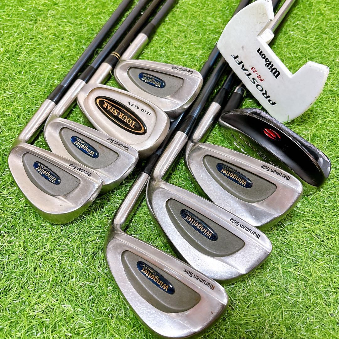 12.スリクソン 初心者オススメ メンズセット ゴラフクラブ 右利き 12本