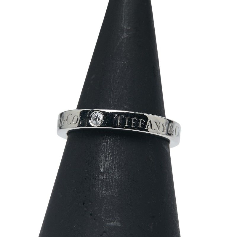 ティファニー バンド 3Pダイヤ Pt950 プラチナ レディース TIFFANY-Co. 1-0237506