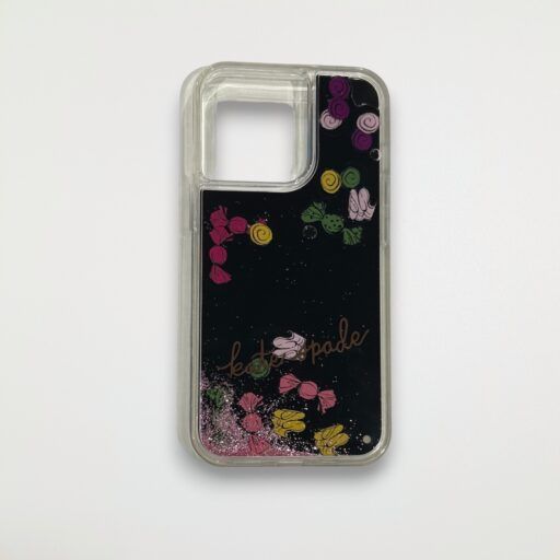 【KS-413】KATE SPADE ケイトスペード iPhone13Pro対応ケース ブラックマルチ KA924