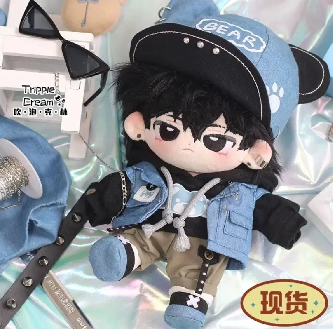 【雷市場（ポンジャン）商品韓国直送】 新品 20 ギング 人形服 トリプルクリーム デニムベア 20cm 物性 アイドルルック