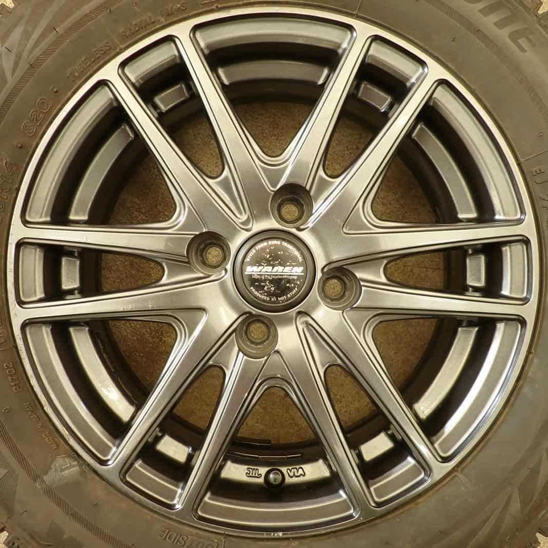 冬4本SET 会社宛 175 65R14×5.5J 82Q ブリヂストン BS ブリザック VRX2 製 アルミ iQ アクア ヴィッツ スイフト NO F2989