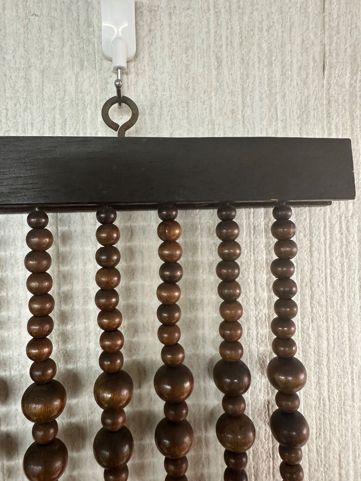 昭和レトロ 珠のれん 当時物 木玉ビーズ 暖簾 昭和レトロ 珠のれん 木玉