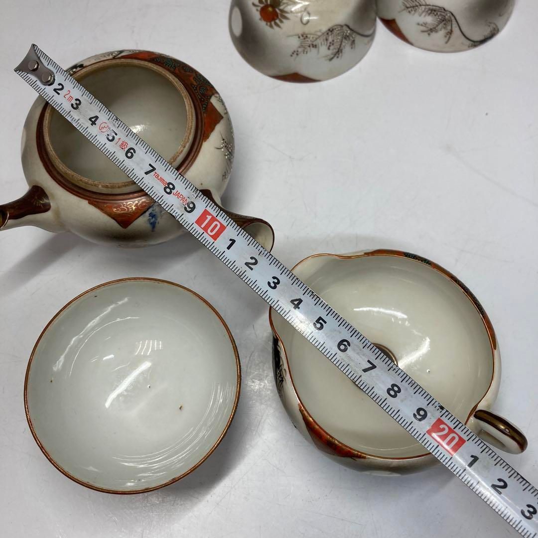 明治時代　九谷焼　青粒手煎茶器セット7点　東Y5-1129⑤ 明治時代 九谷焼 青粒手煎茶器セット7点 東Y5-1129⑤ - メルカリ