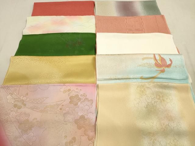 平和屋着物 和装小物 帯揚げ10枚セット 正絹 DAAX2011xg