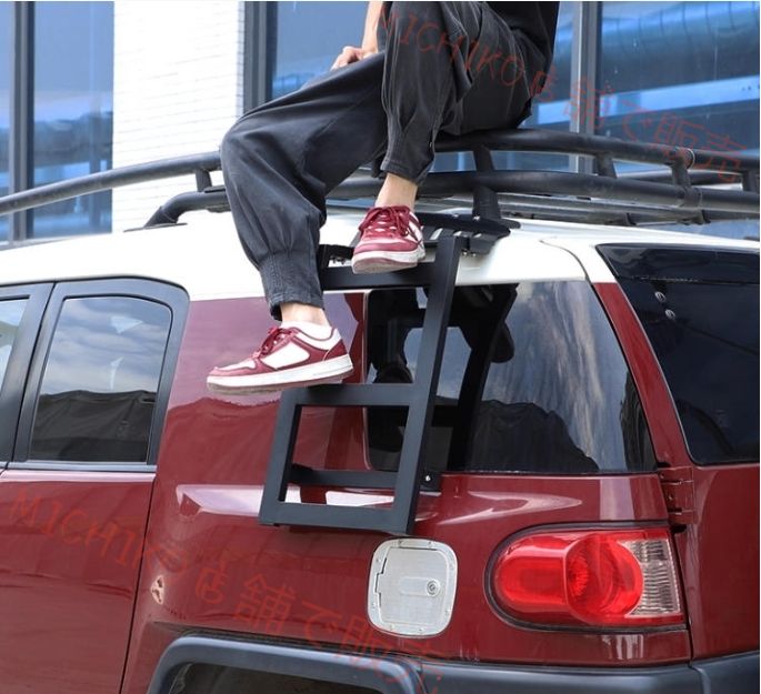 FJクルーザー GSJ15W型 2006－2020年 左側 ラダーキット 上下車用ラダー 外装 FFCRYSTALESIA_COM