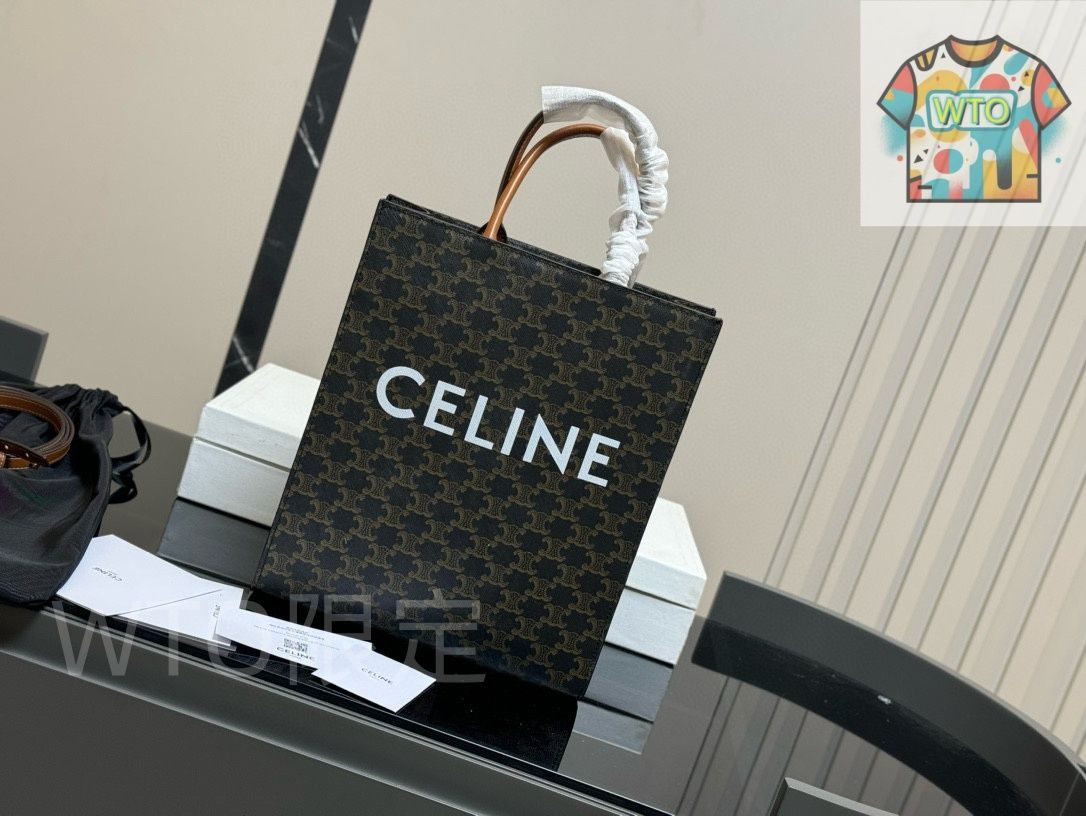 【即完売】 CELINE レディース ショッパー トートバック Celine] ショッピングトートバッグ - 専用ボックス付き