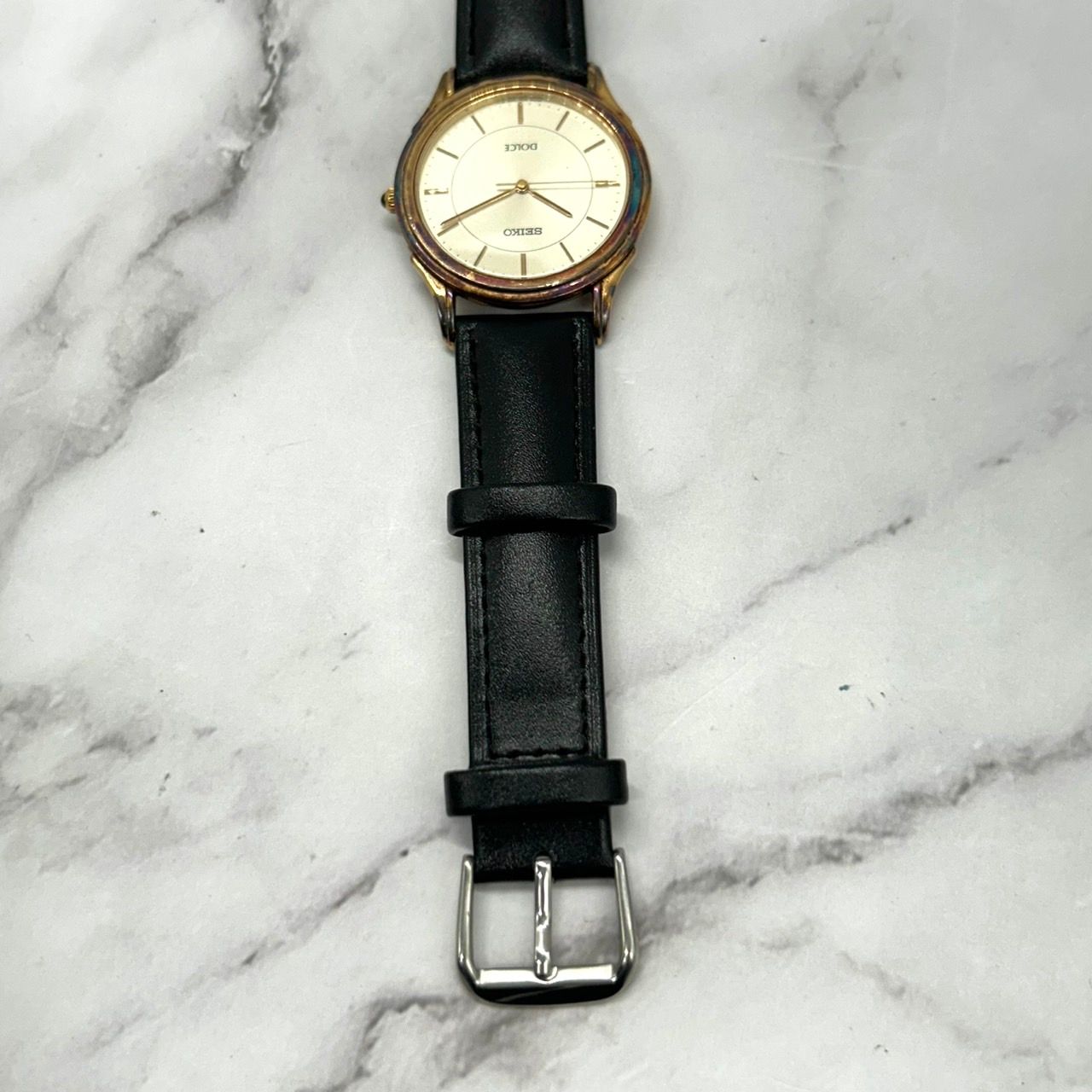 【電池交換済み】SEIKO QUARTZ ユニセックス ドレスウォッチ 電池交換済み】SEIKO QUARTZ ユニセックス ドレスウォッチ 電池交換