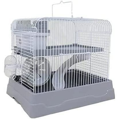 小動物　ケージ　セット plusnao 小動物用ケージ ケージセット 給水器 食器 回し車 4点