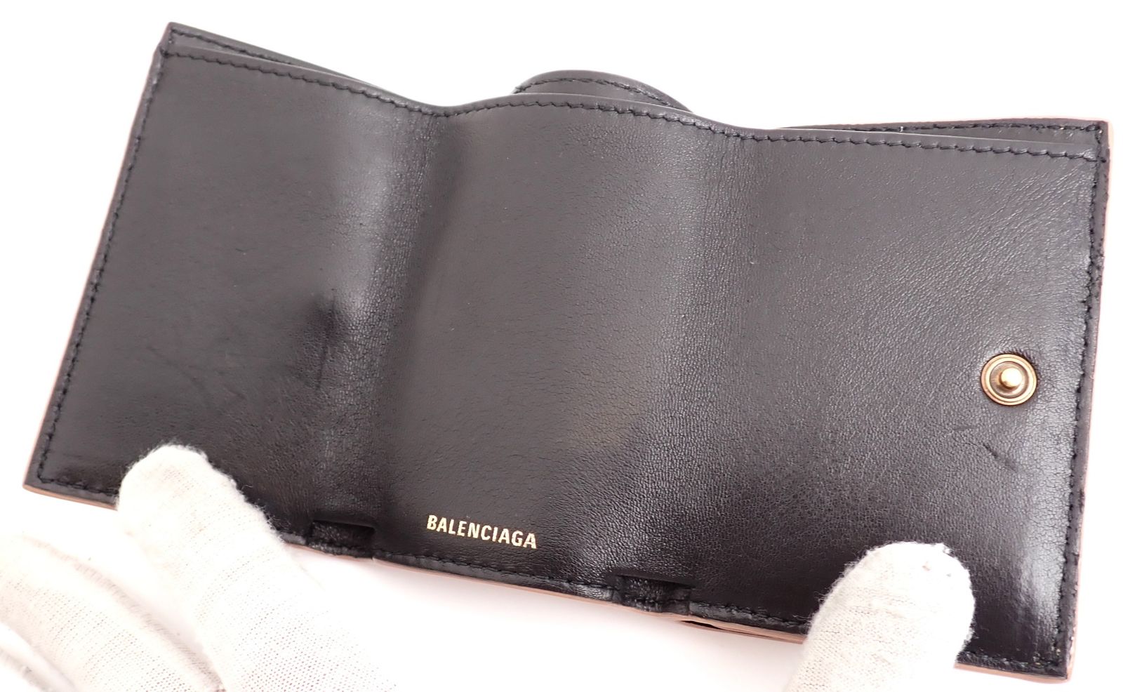 美品 箱付き BALENCIAGA(バレンシアガ) ヴィルコンパクトウォレット  