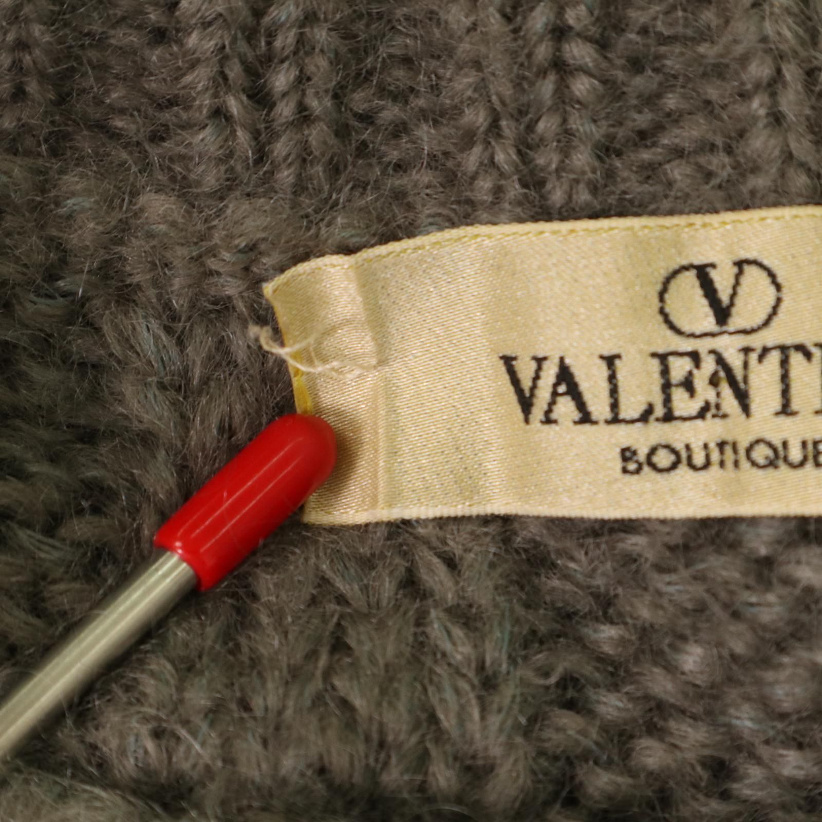 00年代 VALENTINO ヴァレンティノ モヘア混 ケーブルニット セーター
