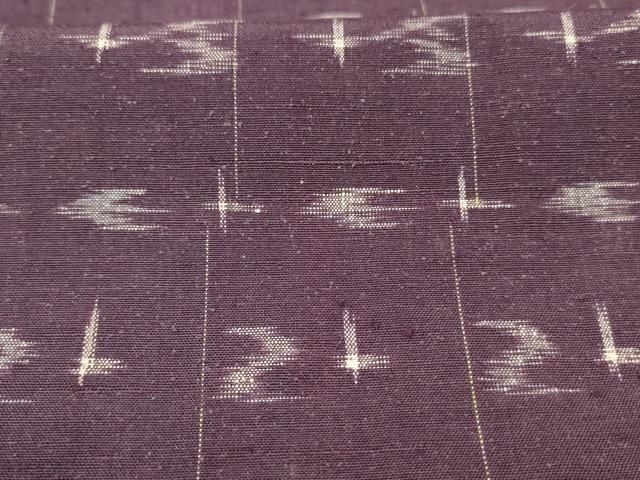 平和屋着物○上質な紬 絣間道 正絹 逸品 未使用 DAAU0613tw