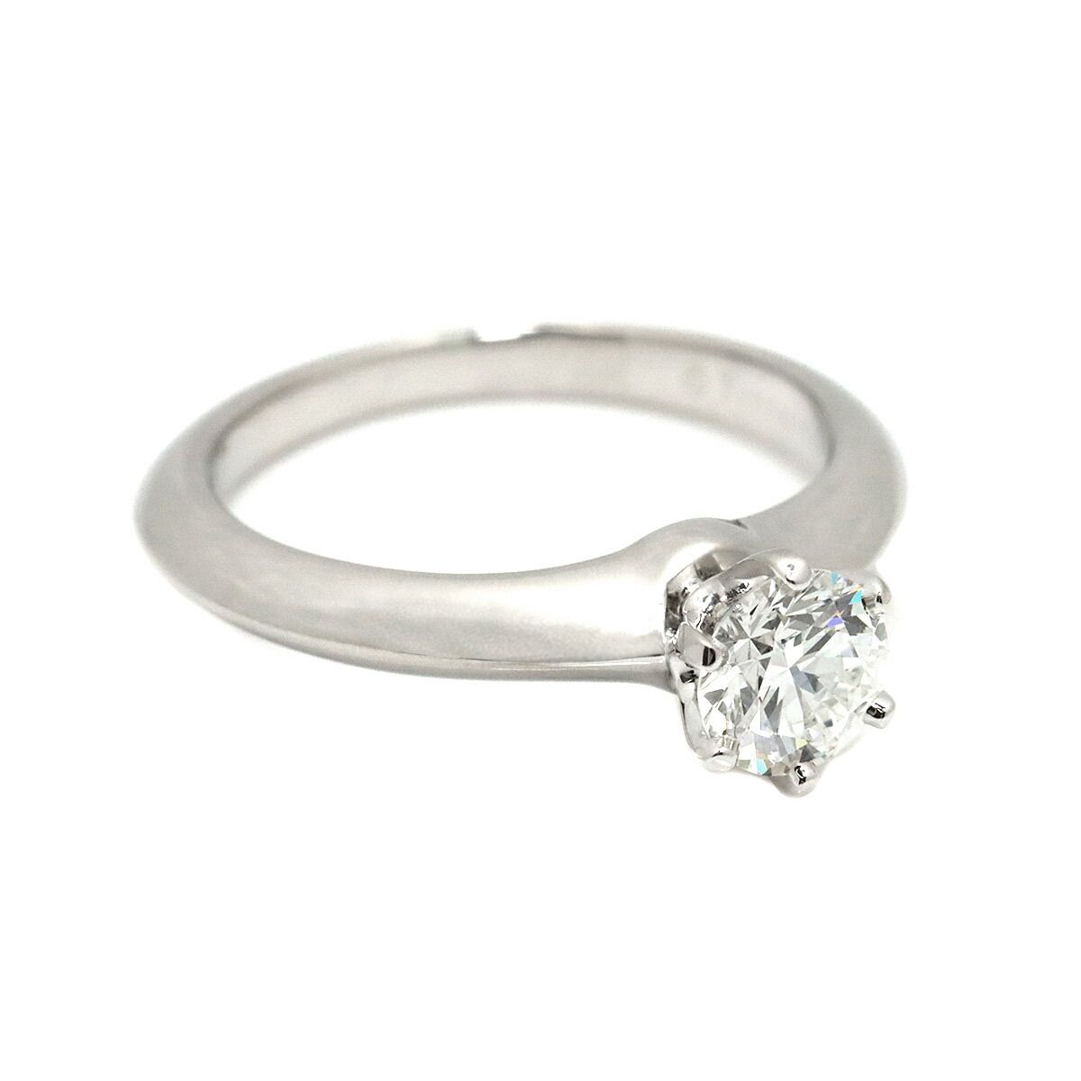 ティファニー TIFFANY&CO. ソリティア ダイヤ 0.54ct G/VS1/3EX 8号
