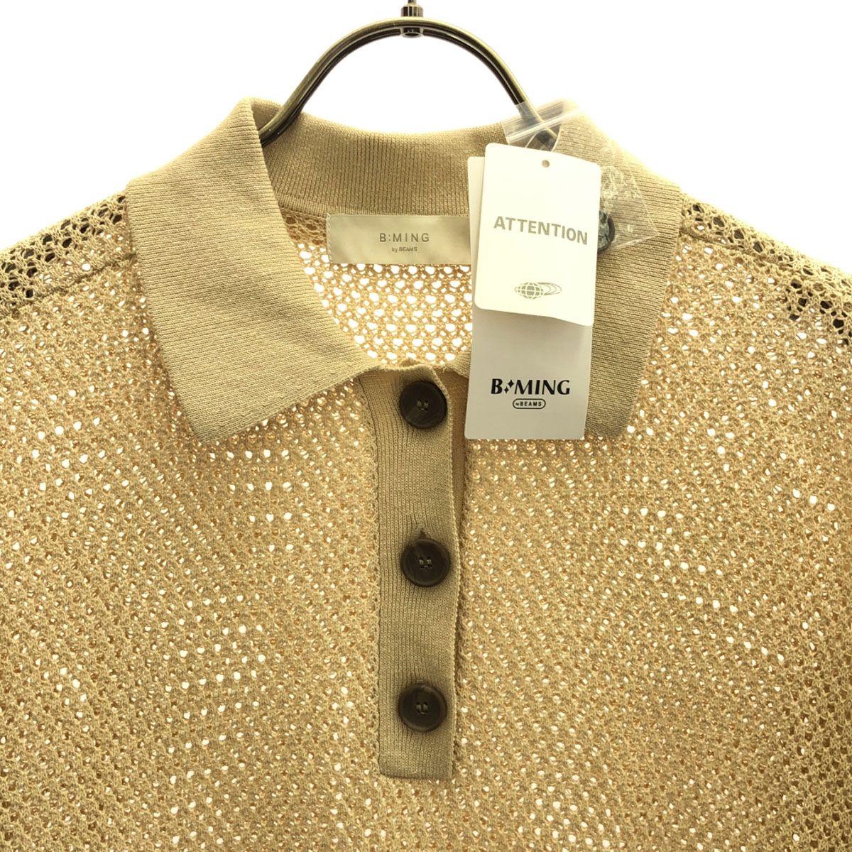 未使用 B:MING by BEAMS ビーミングバイビームス リネンブレンド 半袖 