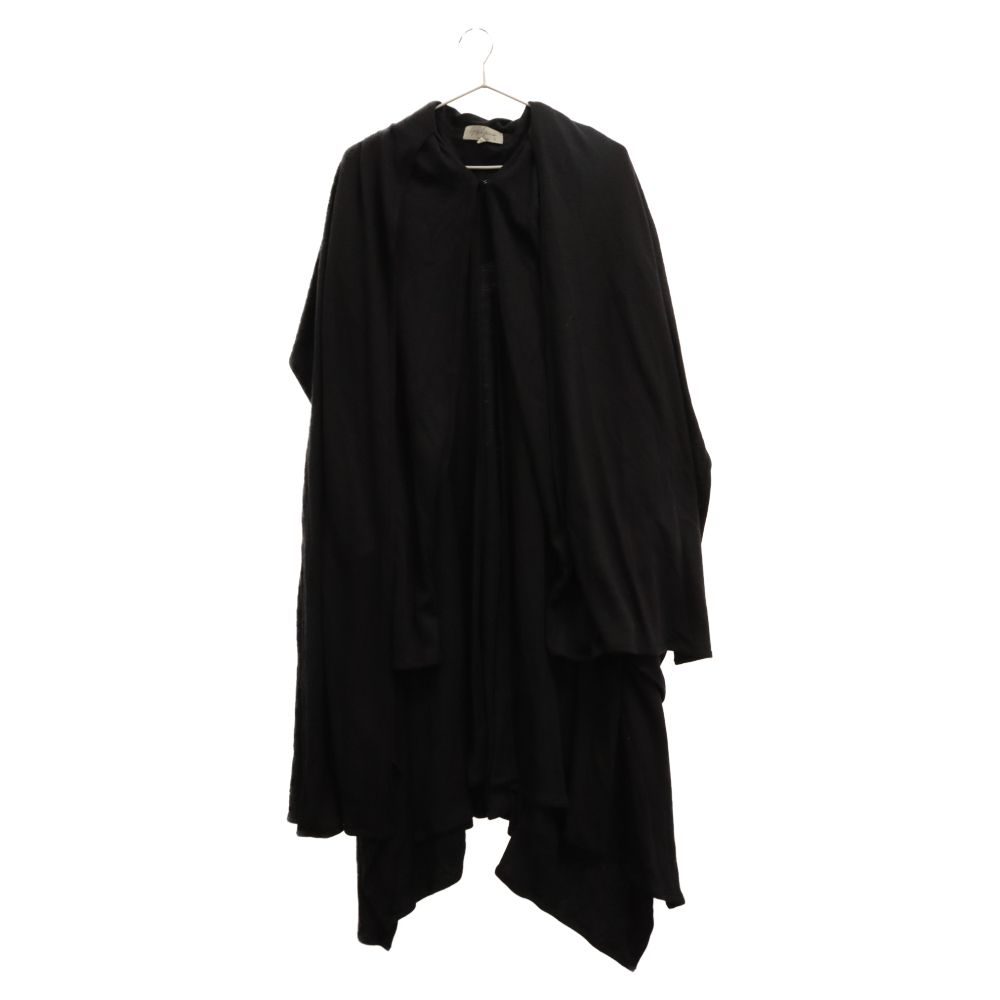 Yohji Yamamoto POUR HOMME (ヨウジヤマモト プールオム) DOUBLE WEAVE FLANNEL HOODIE COAT  HX-C06-102 ダブルウェーブ フランネルフーディーコート アウター ブラック - メルカリ