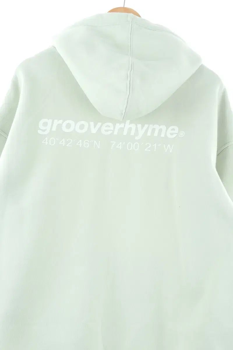 （ XL ） GROOVE RHYME(グルーヴライム) フード付きTシャツ ライトグリーン ビッグ プリント オールドスクール- F8E0