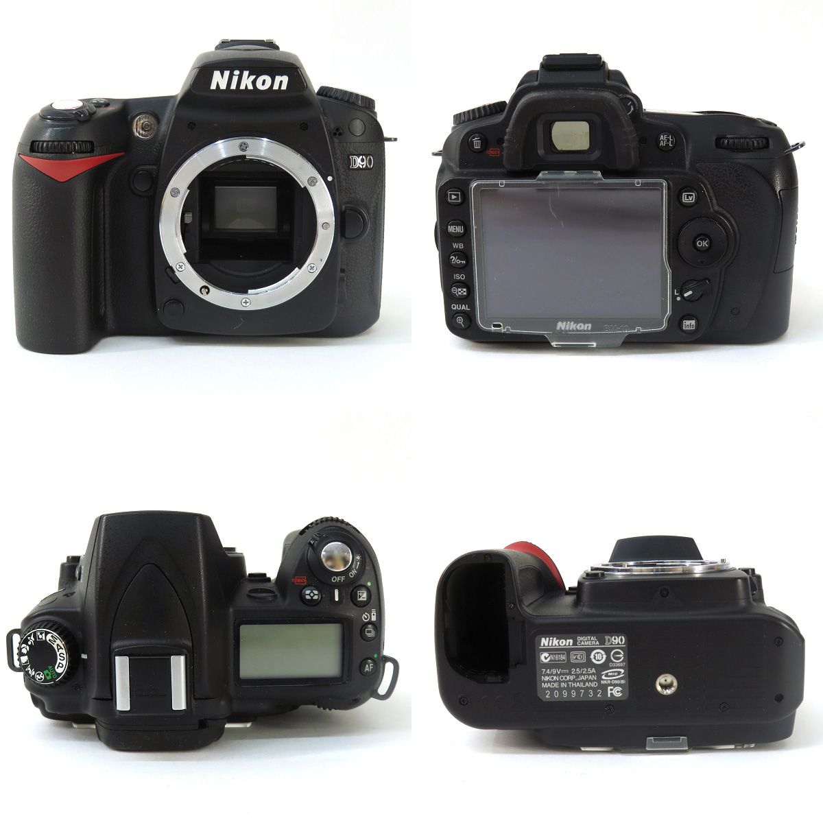 ニコン　D90 カスタム　バッテリー拡大付き　おまけレンズつけます Nikon ニコン D90 ボディ＆バッテリーグリップ MB-D80 デジタル