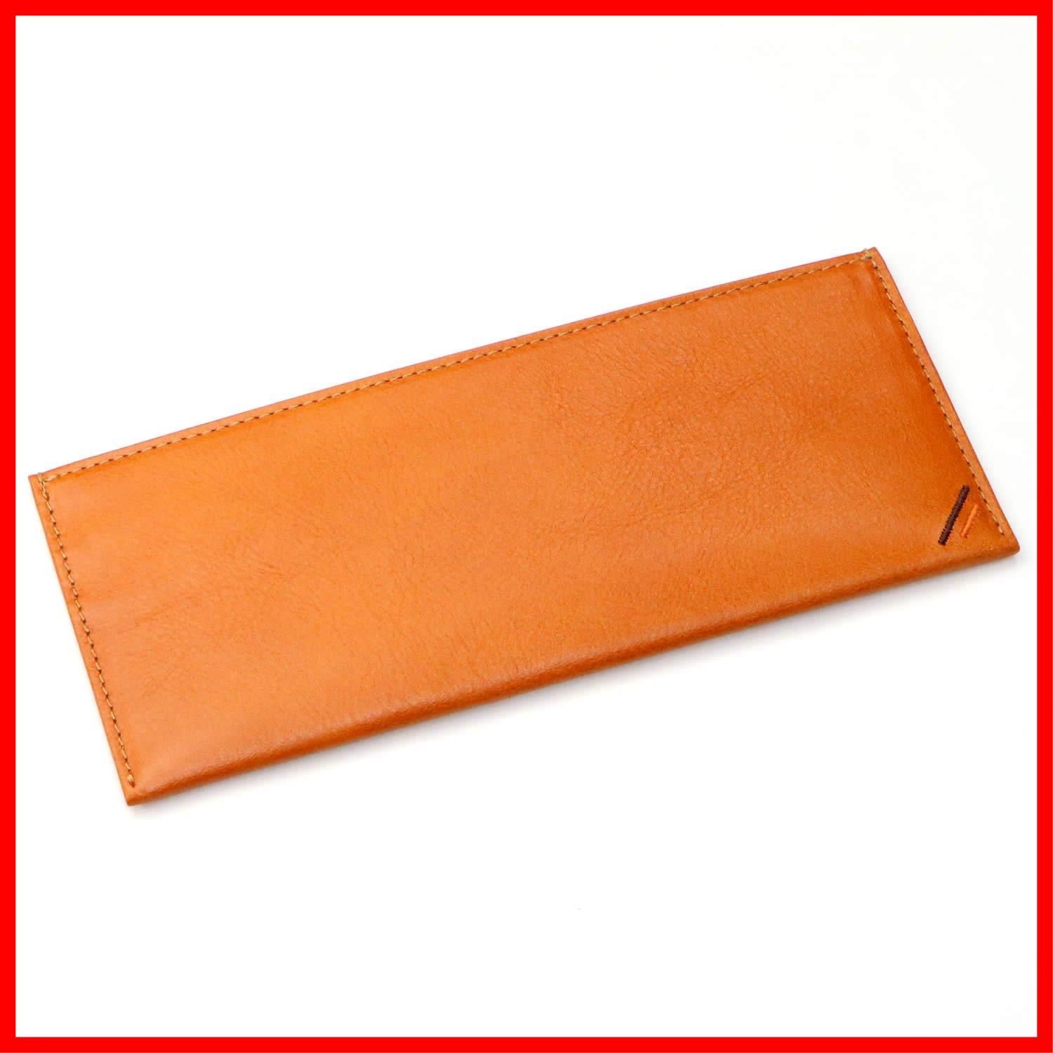 【数量限定】[革職人 LEATHER FACTORY] 革職人 Dualline (デュアルライン) 財布 メンズ 長財布 薄型 本革 栃木レザー 小銭入れなし フタもマチもない 薄長財布