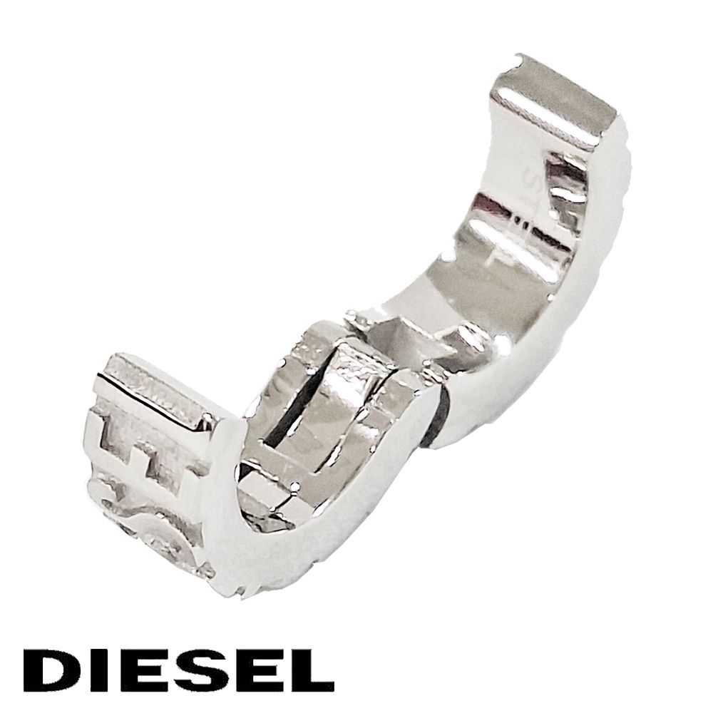 DIESELステンレススチール製カフピアス 大人気【DIESEL】ステンレススチール カフ ピアス☆シルバー