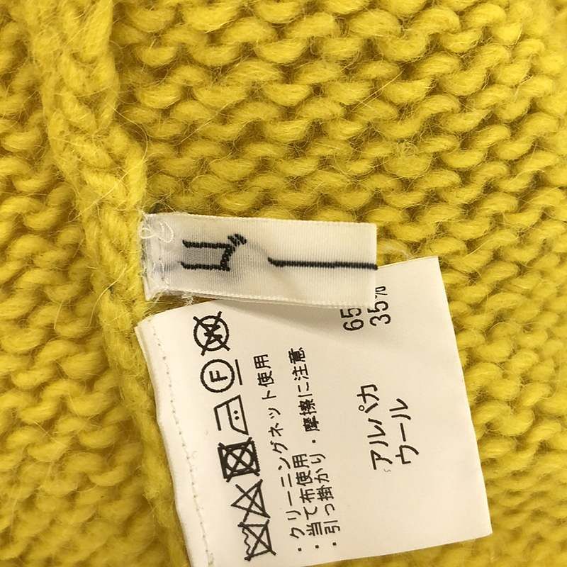 ゴーシュ / ゴーシュ | アルパカ ウール クルーネックニット | 2 | イエロー | レディース ゴーシュ / ゴーシュ | アルパカ ウール クルーネックニット | 2