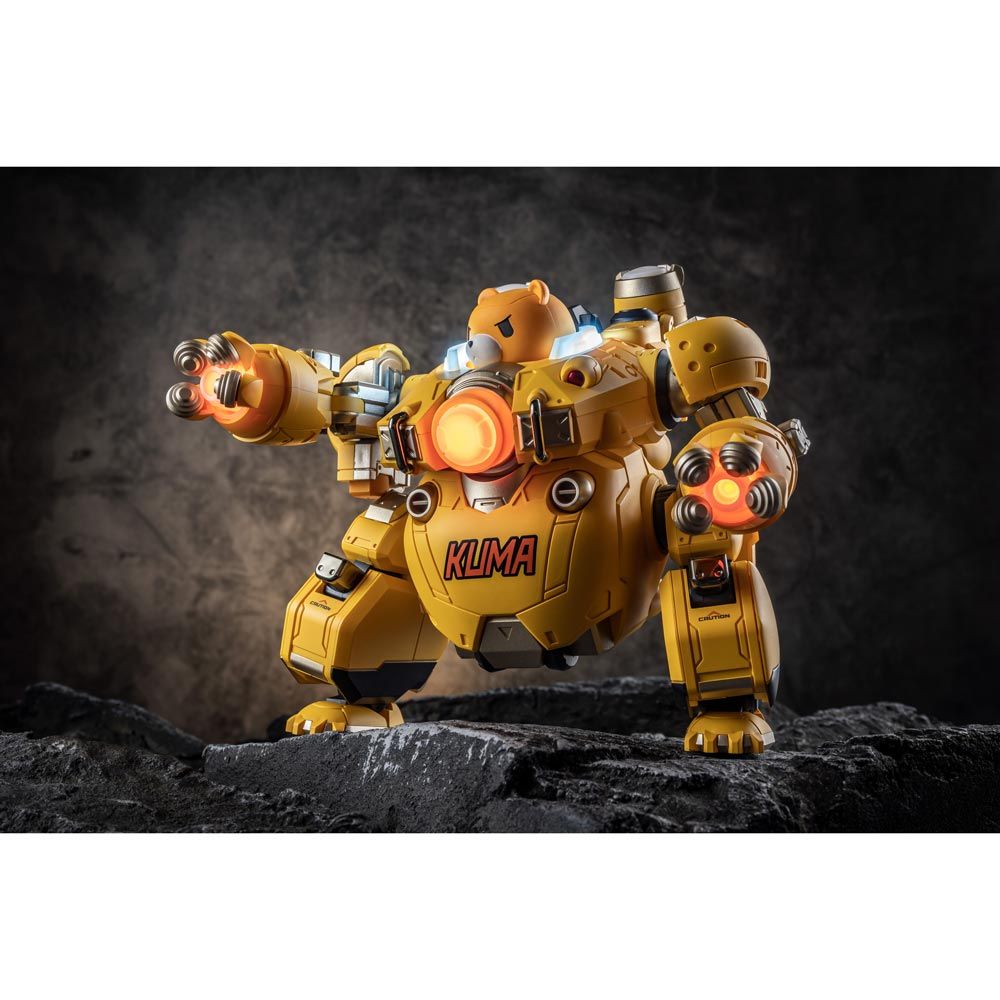 ファッション キャラメル(イエロー)可動フィギュアスピーカー 機動都市