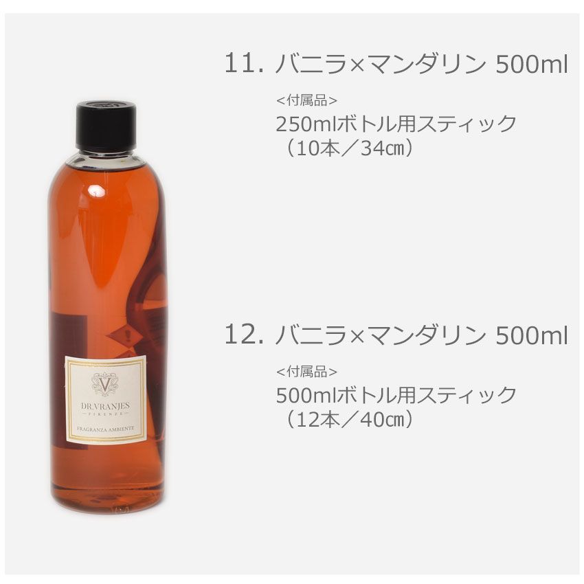 Dr.Vranjes 11.バニラ×マンダリン250ml用