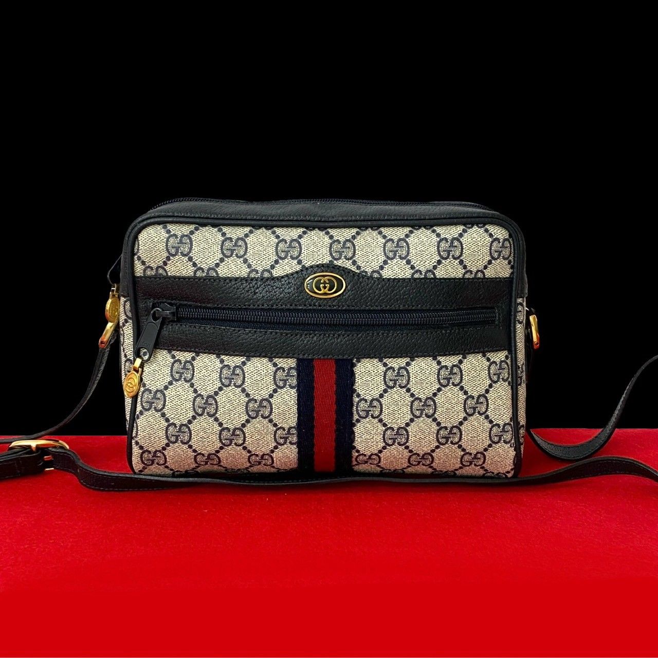 美品 極希少！Gucci GG柄ショルダーバッグ シェリーライン ポシェット GUCCI 極 美品 グッチ オールドグッチ ヴィンテージ シェリー