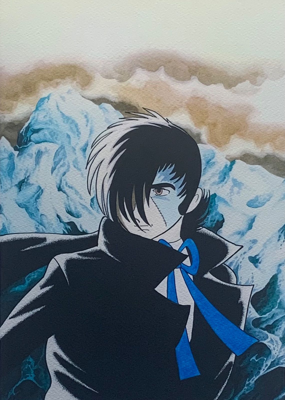 額付】【真作】神の手を持つ男 手塚治虫 Osamu Tezuka ピエゾグラフ 版