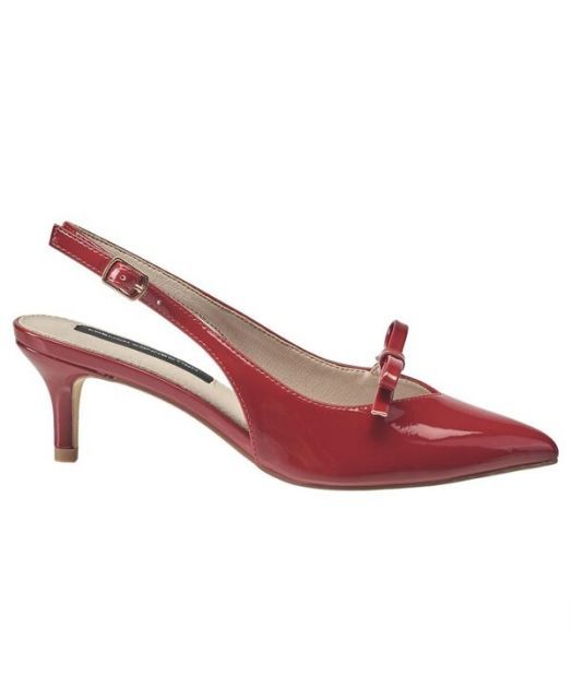 フレンチコネクション レディース サンダル シューズ Ladies Quinny Slingback Kitten Heel Redpt