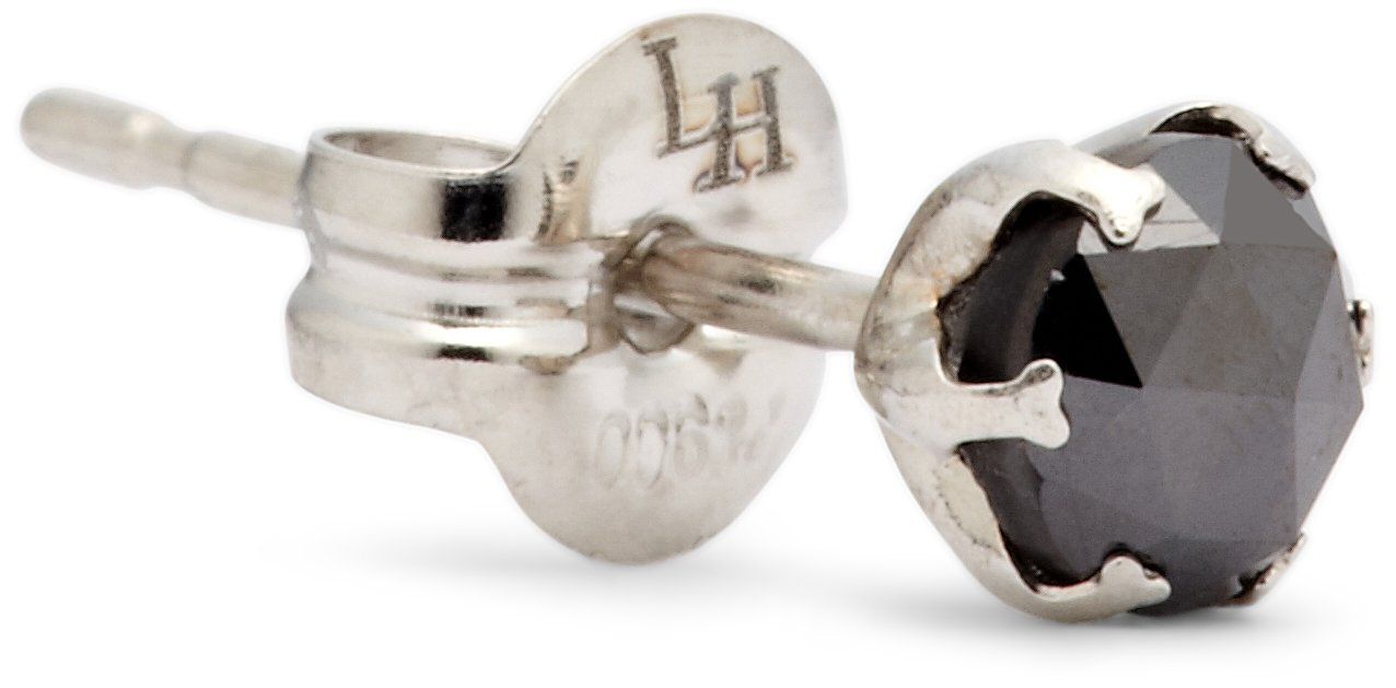 ライオンハート LION HEART プラチナブラックダイヤ0.25ct ピアス 片耳用シングルピアス 04E12PS|M