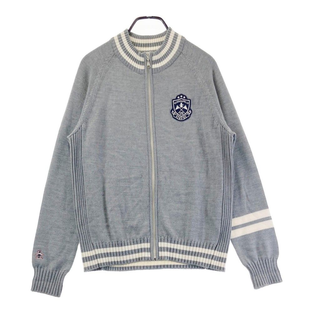 サイズ：LL MUNSING WEAR マンシングウェア R.line ニット ジップジャケット  グレー系 [240101330232] ゴルフウェア メンズ ストスト
