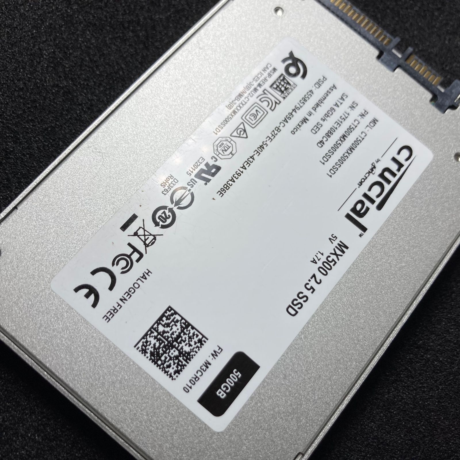 crucial MX500 2.5 SSD 500GB / 36% / クルーシャル CT500MX500SSD1【634】