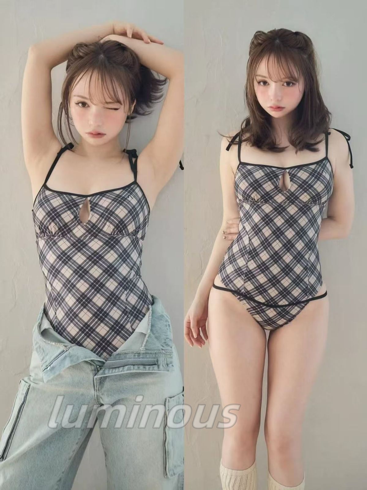 andmary Nadia check swimsuit - メルカリ andmary Nadia check swimsuit - メルカリ