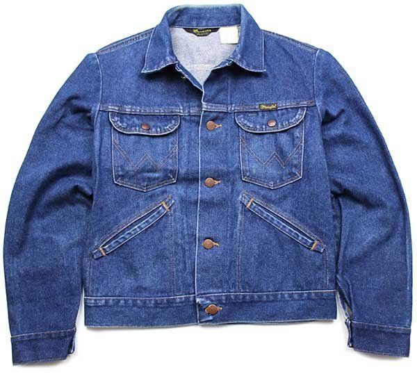 80s wrangler 74126NV USA製 80s USA製 Wranglerラングラー 74126NV デニムジャケット 38