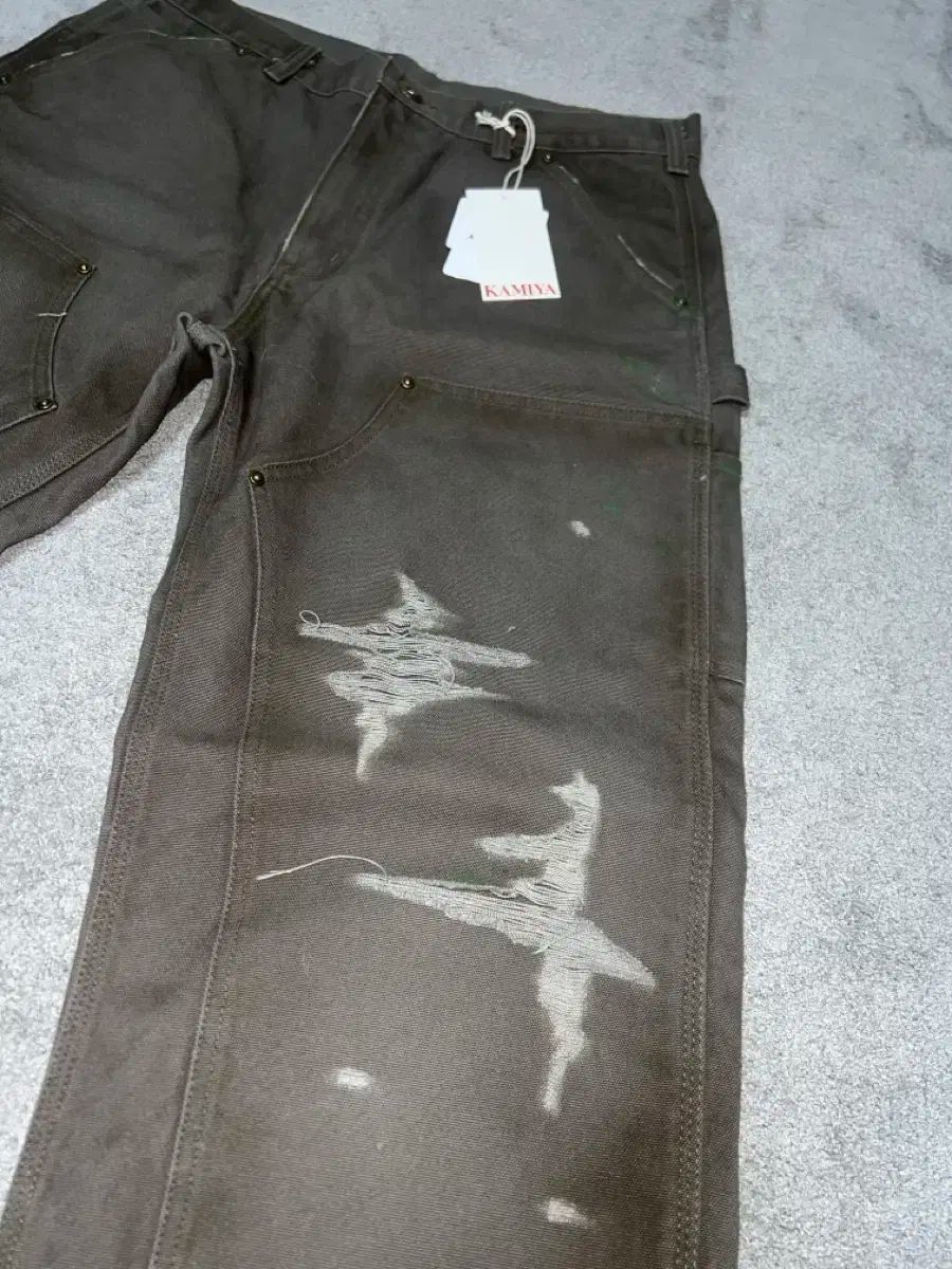神谷 ボロ ダック ペインター パンツ グレー M KAMIYA - 【25SS