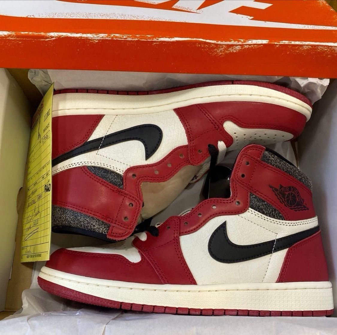 Nike Air Jordan 1 High OG Chicago ナイキ エア ジョーダン1 シカゴ Lost and Found ロスト アンド  ファウンド SNKRS 当選 購入品 新品 未使用 送料無料 人気モデル 正規品 - メルカリ