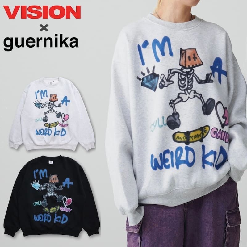 新品 メンズ vision street wear ヴィジョンストリートウェア guernika 