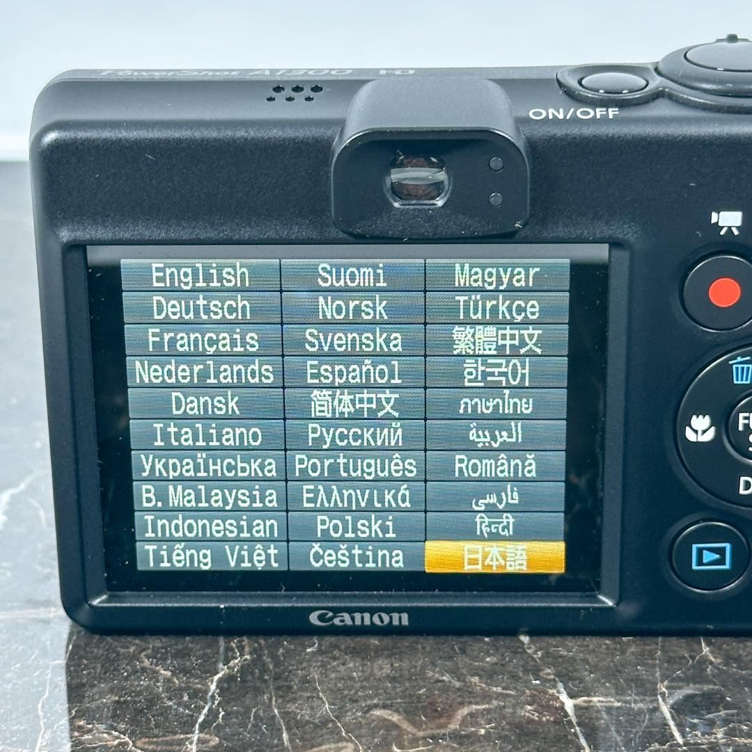 激レア美品】Canon PowerShot A1300 ブラック コンパクト
