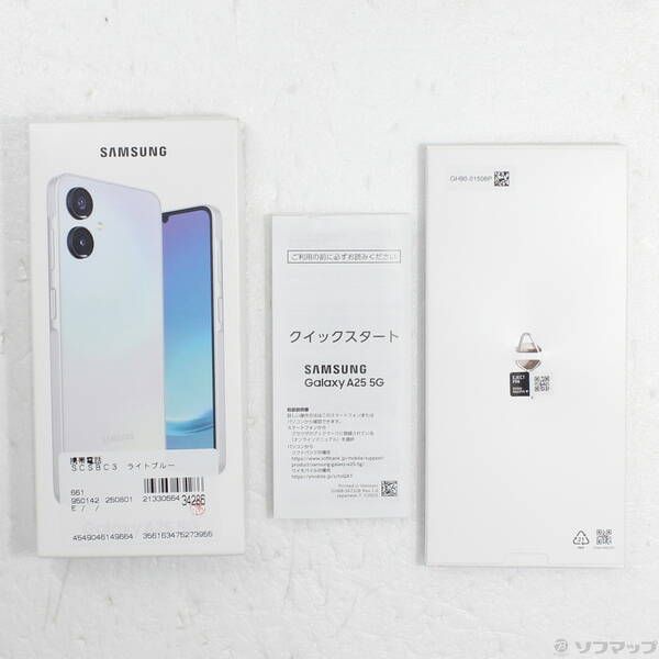 品〕 Galaxy A25 5G 64GB ライトブルー 注文 SCSBC3 Y!mobile SIM